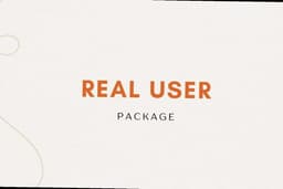 จัดทำกลุ่มตัวอย่าง real user