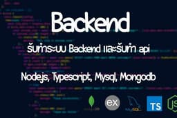 ทำระบบ Backend และ รับเชื่อม Api ต่างๆ