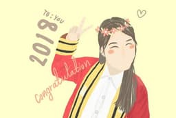รูปวาดน่ารักฉบับของขวัญรับปริญญา