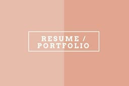 รับทำ Prtfolio - Resume ระบุได้ตามใจเลยค่ะ :)