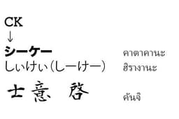 เขียนชื่อหรือชื่อเล่นของคุณเป็นภาษาญี่ปุ่น