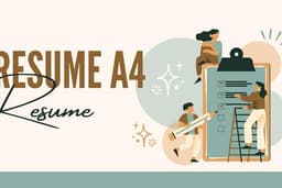 รับออกแบบ Resume A4