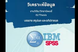 รับวิเคราะห์ข้อมูลด้วย SPSS วิเคราะห์ สรุป  และอภิปรายผล งานวิจัย