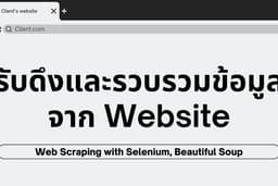 รับทำ Web Scraping - ดึง และ รวบรวมข้อมูลต่างๆจาก website ด้วย Python (Selenium/BS4 Soup)