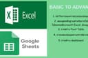 Microsoft Excel ,Google sheet สอนตั้งแต่พื้นฐาน จนAdvance