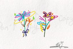 Color tattoo💐 (ลายสักดอกไม้)