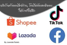 รับเปิดบัญชีออนไลน์ ลงข้อมูลสินค้าใน facebook, Tiktok, Shopee, Lazada