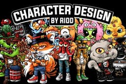 รับออกแบบ Character Design ไฟล์ Adobe Illustrator