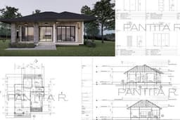 รับออกแบบ เขียนแบบ ดราฟแบบสถาปัตยกรรม (Autocad)