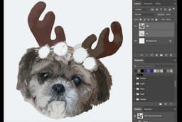 ภาพประกอบ Digital Painting สัตว์เลี้ยง ดอกไม้ อาหาร ฯลฯ