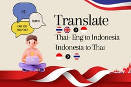 แปลภาษา ไทย-อังกฤษเป็นอินโดเซีย หรือ อินโดนีเซียเป็นไทย
