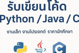 นักศึกษาวิทย์คอม รับเขียนโปรแกรม Python / C / Java เว็บพื้นฐาน ใส่ใจงาน ราคาย่อมเยา