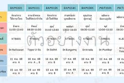 รับทำตารางเรียน ม.รามฯ