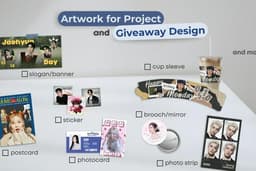 Giveaway Commision⎯รับออกแบบ AW for Project/Giveaway ทุกรูปแบบ พร้อมสั่งผลิต
