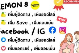 ✨เพิ่มผู้ติดตาม เพิ่มคอมเม้น เพิ่มไลค์- แชร์ ยอดSave  Lemon8 / Facebook / IG ✨