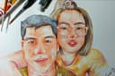 วาดภาพเหมือนสีน้ำ watercolor portrait By Fasai P.