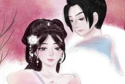 Chinese couple Characters Spring