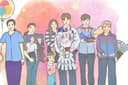 วาดภาพการ์ตูน เดี่ยว คู่  ครอบครัว กลุ่มเพื่อน สัตว์เลี้ยง