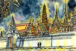 รับวาดภาพสีน้ำ watercolor illustration ภาพประกอบสีน้ำ