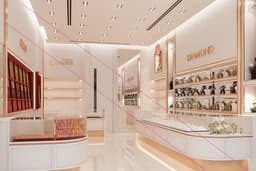 ออกแบบภายในร้านทองในห้างสรรพสินค้า