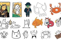 ออกแบบสติกเกอร์ ลายเส้น,character,คนสัตว์สิ่งของ กวนน่ารักคลูๆค่ะ