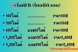 บริการFBงานไทยล้วน🇹🇭 ปั้มไลค์ เพิ่มผู้ติดตามเพจ/ส่วนตัว เพิ่มคอมเม้นแบบระบุคำ เพิ่มวิวreel