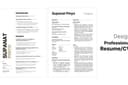 ออกแบบ Professional Resume/CV ตามรูปแบบสากล