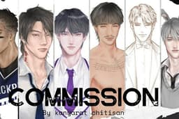 รับวาดภาพสไตล์Semi Realistic,Fan art,OC,ตัวละครประกอบนิยาย,ปกนิยาย