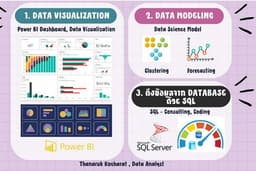 รับทำ Dashboard (Power BI, Python), Data Visulization, Data Modeling, ดึงข้อมูลจาก Database ด้วย SQL