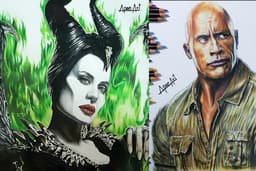 วาดภาพเหมือนสีไม้ เน้นทุกรายละเอียด งานคุณภาพ High Quality (วาดมือ) ฟรีกรอบ !