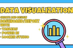 รับทำ Data Visualization(Dashboard, Report) ด้วย Tableau, Looker Studio, Power BI
