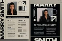 รับทำออกแบบ Resume / Portfolio ตรงตามบรีฟที่ลูกค้าต้องการ