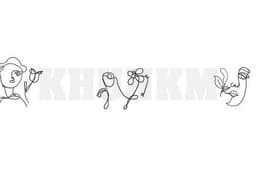 ออกแบบลายสักแนวมินิมอล , ลายเส้นปากกา ดินสอ สีขาวดำ 