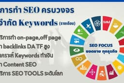 บริการทำ SEO ครบวงจร ไม่จำกัด Keywords (รายเดือน)