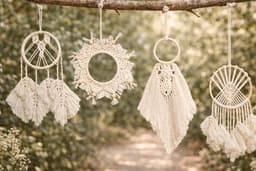 Dreamcatcher ทำมือ โทนธรรมชาติ | พลังคุ้มครอง & ความสงบ