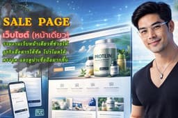 รับทำ Website Sale Page / Landing Page (เว็บหน้าเดียว) 5️⃣⭐