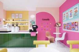ออกแบบ 3D Perspective ร้านอาหาร ร้านกาแฟ ร้านค้าในห้าง ร้านเสริมสวย Shop/Kiosk/Booth