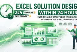 รับออกแบบ Excel Automation Solution ส่งงานเร็วสุด 24 ชั่วโมง ไม่ลดงาน ไม่ต้องจ่ายเงิน