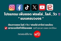 โปรแกรมเพิ่ม ฟอลโล่ ไลค์ วิว คอมเมนท์ แบบครบวงจร "