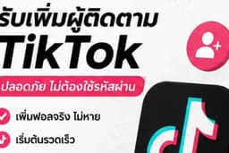 รับโปรโมท TikTok เพิ่มผู้ติดตาม เพิ่มยอดวิว เพิ่มการมองเห็น