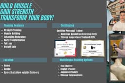 Personal Trainer สอนออกกำลังกายนอกสถานที่บ้าน คอนโด ยิม ไทย/Eng/日本語/中文