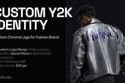 รับออกแบบโลโก้เสื้อผ้า สาย Streetwear / Y2K / Chrome