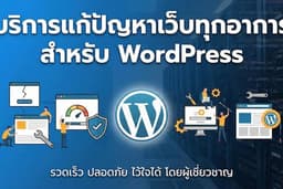บริการแก้ปัญหาเว็บทุกอาการ สำหรับ WordPress