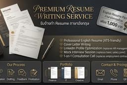 Premium Resume (จ้าง 1 ได้ถึง 2! ยื่นสมัครงานแบบ "ตัวเต็ง" ไม่ใช่แค่ "ตัวเลือก")