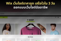 Wix เว็บไซต์ราคาถูก เสร็จไว เริ่มต้น 3 วัน ออกแบบเว็บไซต์มืออาชีพ
