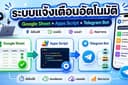 ระบบแจ้งเตือนอัตโนมัติ Google Sheet + Apps Script + Telegram Bot