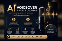 รับพากย์เสียง AI และโคลนเสียง AI คุณภาพสูง เสียงธรรมชาติ | AI Voiceover & Voice Cloning