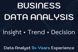 รับวิเคราะห์ข้อมูลธุรกิจ (Business Data Analysis) เพื่อการตัดสินใจ