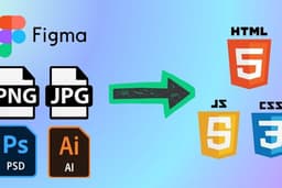 แปลงไฟล์ออกแบบ Figma / PSD / JPG เป็นโค้ดเว็บ HTML, CSS, React ราคาเริ่มต้นที่ 200 บาท