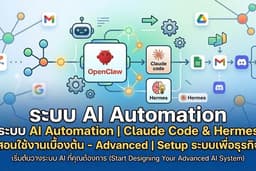 ติดตั้งสอนใช้งาน AI Agent AI Automation Openclaw Hermes Claude n8n ออกแบบระบบเพื่อธุรกิจ